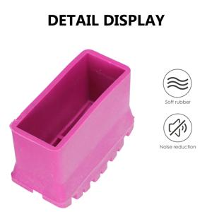 2개입 미끄럼 방지 사다리 발 보호 패드 내마모성 고무 커버 안전 미끄럼 방지 매트 액세서리 접이식 사다리 발 커버