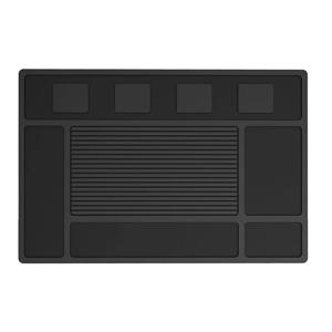 클리퍼용 자석 매트, 살롱 이발소 미용실용 스테이션 도구 정리 매트 (4개 슬롯 포함)