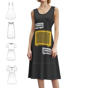 좋은 아침이 되세요, 천사님들! 굿모닝 찰리! 여성용 한국 스타일 드레스 우아한 캐주얼 드레스 파티나 일상복용