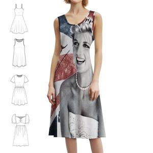 레이디 다이애나 섹시한 휴가 드레스 여성용 비치 파티 생일 미니 드레스 레이디 다이애나 다이애나 레이디 D 영국 파티 드레스