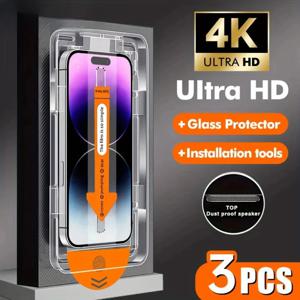 1-3PCS 8K 먼지 없는 쉬운 설치 스크린 보호기 샤오미 11 라이트 5G Ne 14T 15T 프로 13T 12T 11T 10T 14 13 12 강화유리