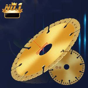 진공 브레이징 다이아몬드 옐로우 톱날 4.5인치 강철 금속 석재 주철 철근 알루미늄 다목적 전동 공구