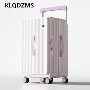 KLQDZMS 롤링 러기지 대용량 트롤리 케이스 ABS+PC 보딩 박스 20인치24인치26인치28인치30인치32인치 여성용 여행 가방
