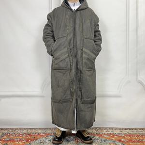 남성용 이슬람 사우디아라비아 겨울용 두꺼운 따뜻한 샤무아 후드 페이크 퍼 망토 쿠웨이트 비슈트 (헤어넷 포함) 도매