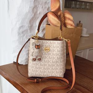 클래식 스타일 빈티지 핸드백, 출퇴근용, 모든 상황에 적합한 버킷백, 대용량, 싱글 숄더 스트랩, 크로스백