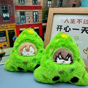 애니메이션 봉고 스트레이 도그스 크리스마스 트리 플러시 만화 인형 코스프레 학교 가방 장식 백팩 펜던트 팬들을 위한 크리스마스 선물