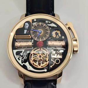 대부 50주년 기념 시계 한정판 기계식 시계 남성 패션 시계 방수