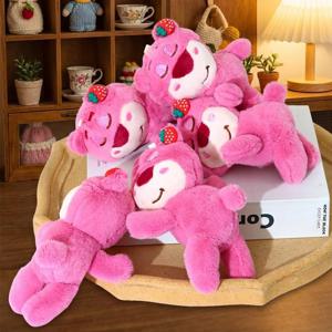 로츠오 봉제 인형 귀여운 키체인 가방 장식품 잠자는 자세 인형 뽑기 기계 걸이 장식품 소녀와 아이들을 위한 창의적인 선물