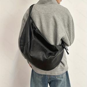 남성용 크로스바디 백 캐주얼 다용도 패셔너블 대용량 웨이스트 백 심플 경량 아웃도어 스포츠 백팩