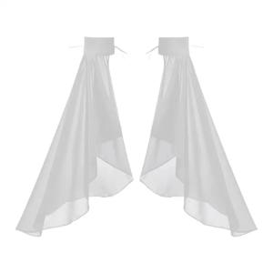 1쌍 여성용 자외선 차단 긴 탈부착 가능한 소매 심플한 장식용 튤 시어 암 워머 웨딩 또는 일상 착용 액세서리