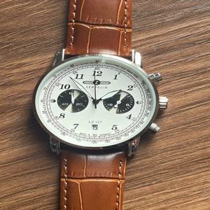 2025년형 뉴 제플린 오토매틱 데이트 손목시계, 3개의 초침이 돋보이는 다기능 타이밍 비즈니스 레저 쿼츠 남성용 시계