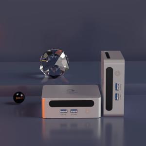 듀얼 채널 사무용 게이밍 컴퓨터 PC 게이머 DIY 선물 GenMachine 미니 PC AMD Ryzen3 5300U Win10/11Pro R3 5300U RAM 64G SSD 2TB