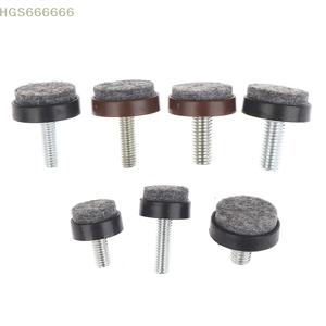 4/8Pcs 미끄럼 방지 M6 M8 테이블 의자 캐비닛 밸런스 피트 패드 펠트 조절 가능한 원형 가구 다리 나사