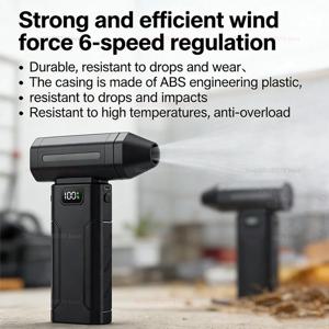 고속 미니 터보 블로워 100000 RPM 강력 제트 팬 브러시리스 모터 5단 속도 조절 가능 휴대용 핸드헬드 냉각 팬