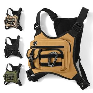 야외 전술 가방 조절 가능한 어깨끈 여러 개의 포켓 하이킹 낚시 사이클링 야외 탐험을 위한 이상적인 선택