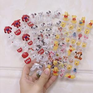 아크릴 베이맥스 몬스터 대학교 푸우 베어 스티커 DIY 휴대폰 케이스 물컵 소녀 다이어리 장식 교환 생일 선물