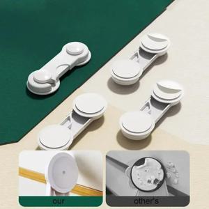 2-6Pcs 보안 보호 잠금 장치 홈 베이비 안전 다기능 서랍 잠금 장치 어린이 보호 화장실 냉장고 잠금 장치 도어 버클