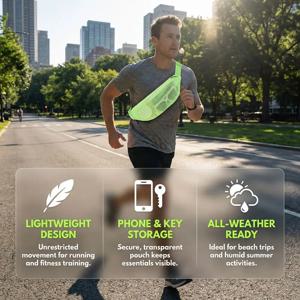 지퍼 메쉬 허리 팩 조절 가능한 스트랩 경량 시스루 숄더백 휴대용 PVC 속이 빈 크로스바디 패니백 사이클링용