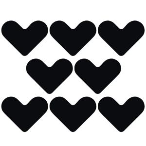 8Pcs 안전하고 신뢰할 수 있는 PU 카펫 그리퍼 스티커 하드우드 타일 라미네이트 대리석 바닥용 하트 모양 미끄럼 방지 러그 패드