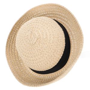 1Pcs 미니 손뜨개 밀짚모자 요정 정원 인형 집 장식을 위한 사랑스럽고 세련된 작은 모자 미니어처 공예 장식 액세서리