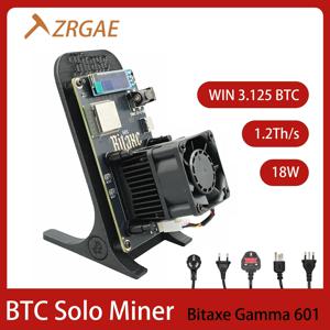 2026 Bitaxe Gamma 601 히트싱크 팬 업그레이드 1.2th/s 18W 2.4G WiFi Bitaxe Solo Miner BTC BM1370 ASIC 오픈 소스 비트코인 ​​채굴기