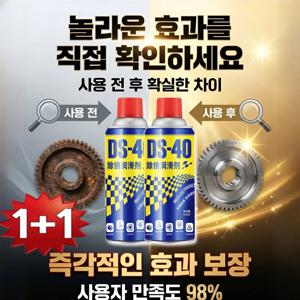 1+1 DS-40 강력한 녹제거제 금속급속세정제 정밀나사녹제거 윤활유 전기녹제거 스프레이