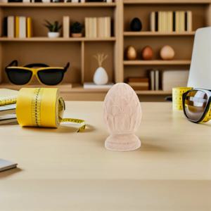 2개 나무 조각 계단 장식용 마감재 파인애플 모양 수공예 장식 난간대 끝 장식 DIY 계단 기둥 난간용