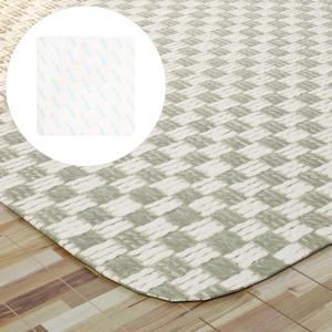 12개 미끄럼 방지 카펫 테이프 러그 패드 사각형 논슬립 스티커 (하드우드 타일 라미네이트 대리석 바닥 러그 고정용 데칼)