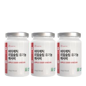 비타제틱 리얼 슬림 유기농 애플사이다비니거 천연 발효 사과 초모 식초 애사비분말 x 3개