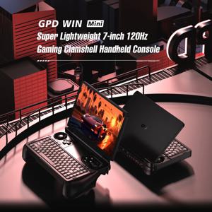 새로운 2025 버전 GPD WIN 미니 AI 9 HX 370 7인치 휴대용 게임패드 태블릿 64GB 램 2TB SSD 포켓 미니 노트북 게임 플레이어 콘솔