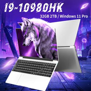 NAIWO 15.6 게이밍 노트북 (인텔 코어 I9-10980HK, 32GB 램, 512GB/1TB/2TB SSD, WiFi 6, 윈도우 11 PRO, 고성능 노트북)