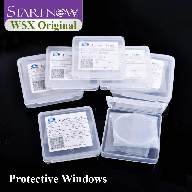 WSX 오리지널 석영 보호 렌즈, 용융 실리카 보호 렌즈, 37X7 레이저 보호 창, 레이저 세라믹 부품, 30x5, 4KW JGS1