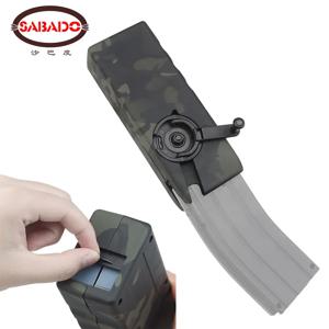 전술 1000RD 침묵 BB 공기총 스피드 로더 M4 빠른 핸드 크랭크 감소 소음 총알 클립 실리콘 패드 Airsoft Paintball