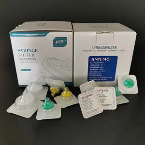 1box (50pcs) 실험실 0.22um/0.45um 멸균 밀리포어 주사기 필터 나일론/PES/PTFE 멤브레인 필터 화학 실험실 장비