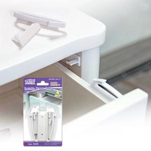 4Pcs 보이지 않는 서랍 래치 잠금 아기 Safey 캐비닛 잠금 아기 보안 어린이 보호 래치 안전 찬장 도어 로커