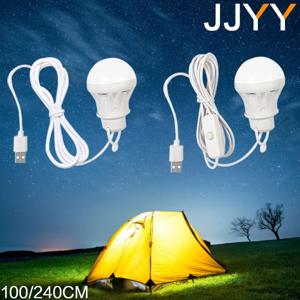 100/240CM 휴대용 랜턴 캠핑 조명 USB 전구 보조베터리 캠핑 장비 5V LED USB 텐트 랜턴 캠핑 하이킹 램프