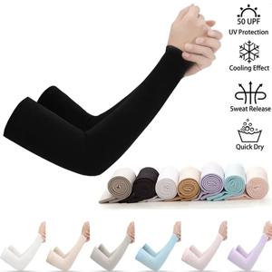 2Pcs 팔 슬리브 워머 스포츠 슬리브 태양 자외선 차단 핸드 커버 냉각 따뜻한 러닝 낚시 사이클링 여름 냉각