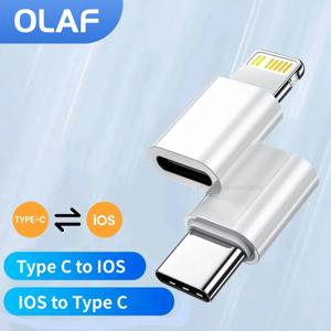 Olaf USB Type C-Lightning 어댑터, iOS Male-USB C Female 변환기, iPhone 14 13 PC Macbook 고속 충전 어댑터