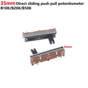 5PCS 3.5 cm B10K B50K B20K B200K K200K 샤프트 길이 10mm 모노 35mm 믹서 슬라이딩 전위차계 페이더 A15K B85K