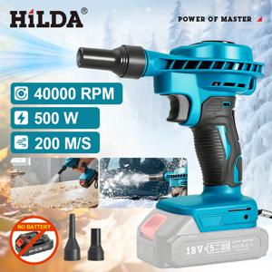 HILDA 2-in-1 무선 진공청소기 및 에어 블로워 (마키타 배터리 호환) - 자동차 디테일링, 키보드 청소, 정원 낙엽 제거용