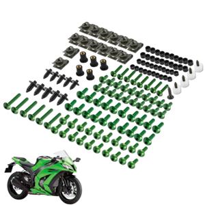 190PCS 완전 페어링 볼트 나사 가와사키 ZX6R ZX7R ZX9R ZX10R ZX12R ZX14R Versys 650 Ninja 650R 1000 Z750 Z1000 ZZR600
