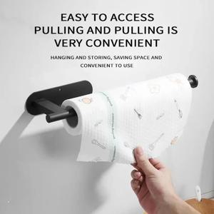 종이 타월 홀더, 랩 및 화장지용 다기능 수납 선반, 주방 욕실