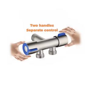 이중 제어 핸들 스테인레스 스틸 앵글 밸브, 5 층 아래 낮은 바닥에 적합, 1 입구 및 2 출구