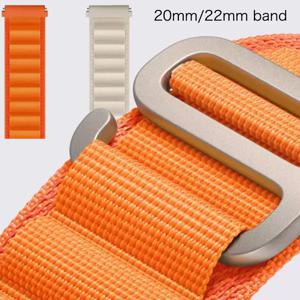 삼성 삼성 갤럭시 시계 7/FE/6/5 Pro/4 클래식 44/40mm 45mm 나일론 밴드 스포츠 팔찌 화웨이 시계 GT4/3/2e 용 알파인 루프