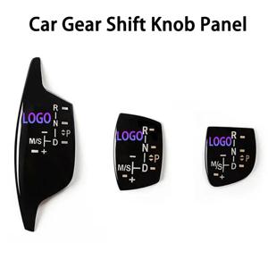 자동차 기어 시프트 노브 패널 커버 BMW 1 2 3 4 5 7 시리즈 F01 F02 X1 X3 X5 X6 M3 M5 F30 F32 F48 인테리어 수정 로고 포함