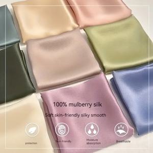 스카프 100% 실크 두건 여성 스퀘어 스카프 랩 스카프 멀 베리 봄 패션 럭셔리 고품질 머리띠 Hijab Shawls