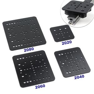 OpenRail 갠트리 플레이트 알루미늄 합금 정밀 CNC 가공 블랙 플레이트 2020 2040 2060 2080 범용 CNC DIY 부품 액세서리