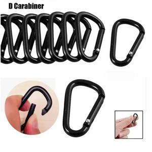 다용도 블랙 타입 D 후크 아웃도어 하이킹 버클: 내구성