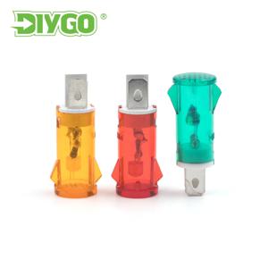 5 개/몫 MDX-14A 안내 신호 램프 패널 장착 네온 표시기 빨간색 녹색 노란색 빛 12V 24V 220V 380V 신호 램프