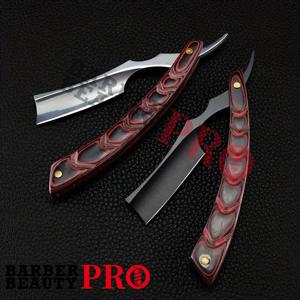 남성용 프리미엄 스테인레스 스틸 스트레이트 면도기 전문 완벽한 면도 이발사 수동 면도기 살롱 미용사 도구